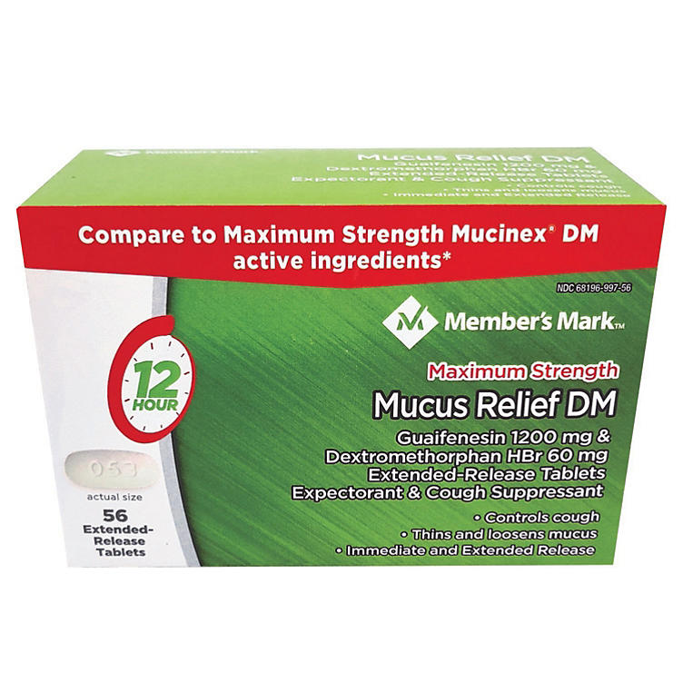 Member's Mark Mucus Relief DM Tablets (56 ct.)