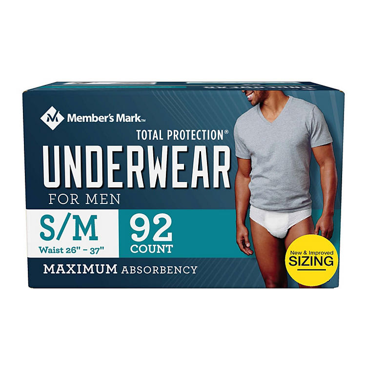 Member's Mark Total Protection Incontinence Underwear for Men