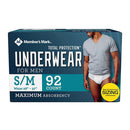 Member's Mark Total Protection Incontinence Underwear for Men