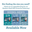 Member's Mark Total Protection Incontinence Underwear for Men