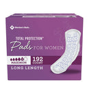 Member's Mark Total Protection Maximum Long Pads, 5 Drop (192 ct.)