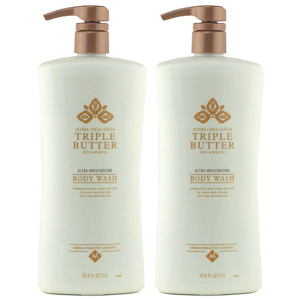 Member's Mark Triple Butter Ultra-Moisturizing Body Wash (33.8 fl. oz., 2 pk.)
