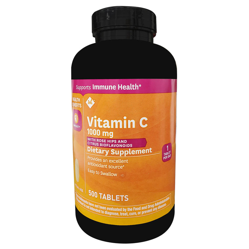 Member's Mark Vitamin C 1000 mg. with Rosehips and Citrus Bioflavonoids (500 ct.)
