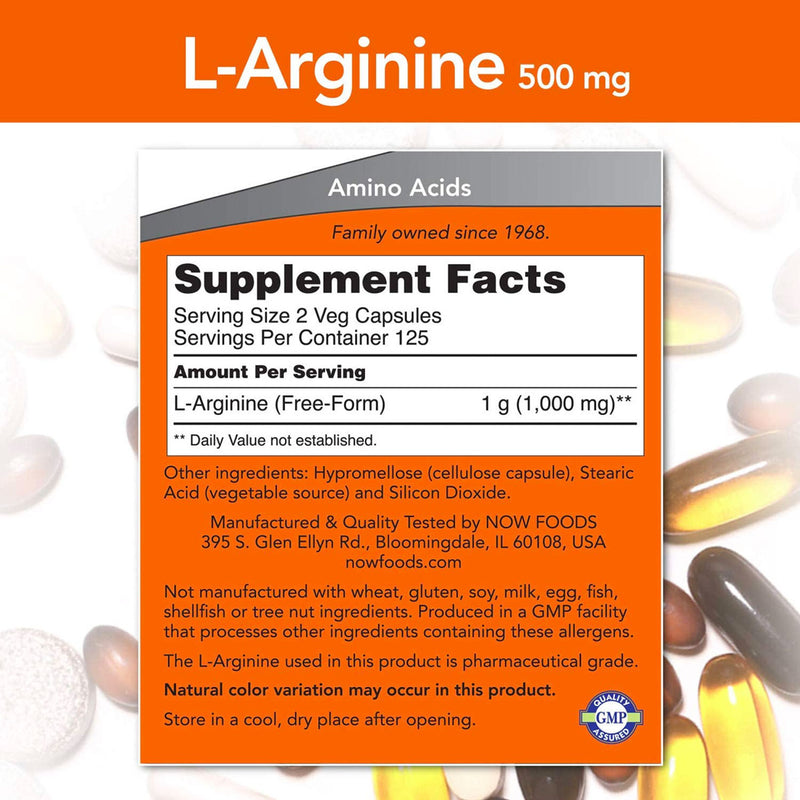 L アルギニン 500 mg 250 カプセル