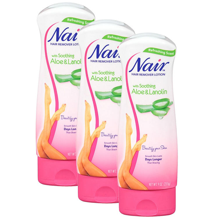 Nair Hair Remover Lotion Aloe & Lanolin (9 oz., 3 pk.)