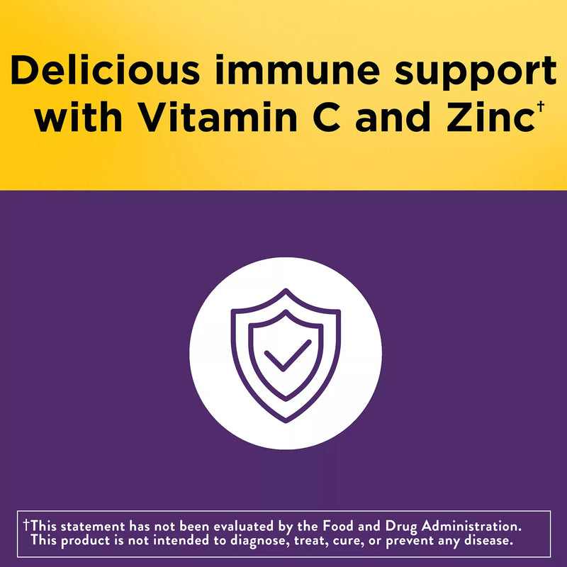 Nature Made Elderberry Gummies with Zinc and Vitamin C, for Immune Support Help (120 ct.)