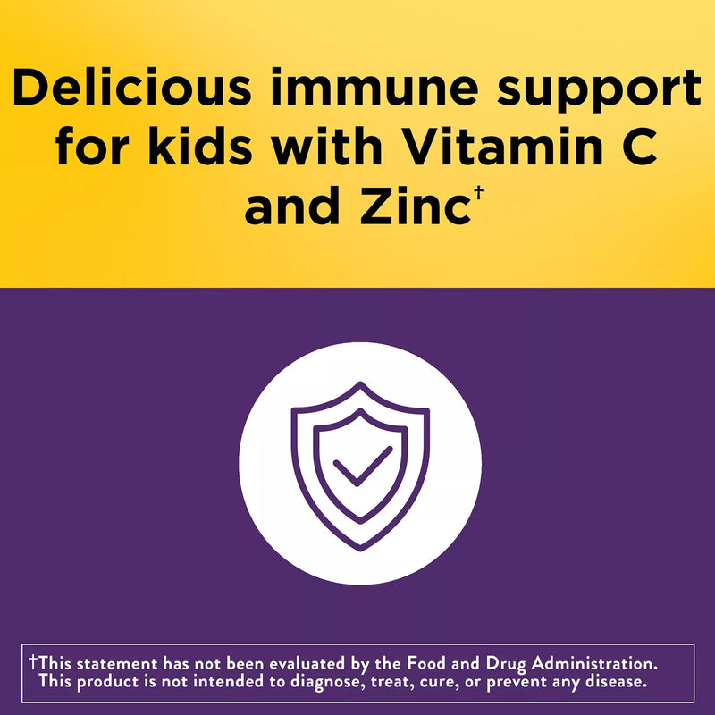 Nature Made Kids First Elderberry Gummies with Vitamin C and Zinc, for Immune Support (120 ct.)