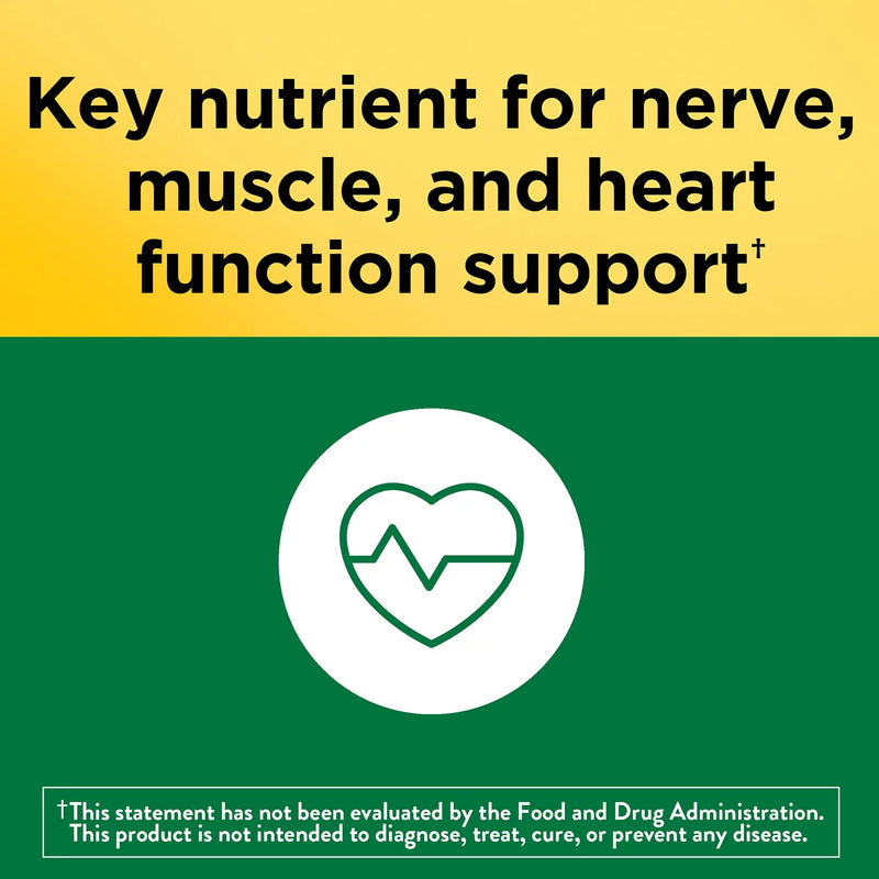 Nature Made Potassium Gluconate 90 mg. Tablets for Heart Health Support (100 ct., 3 pk.)
