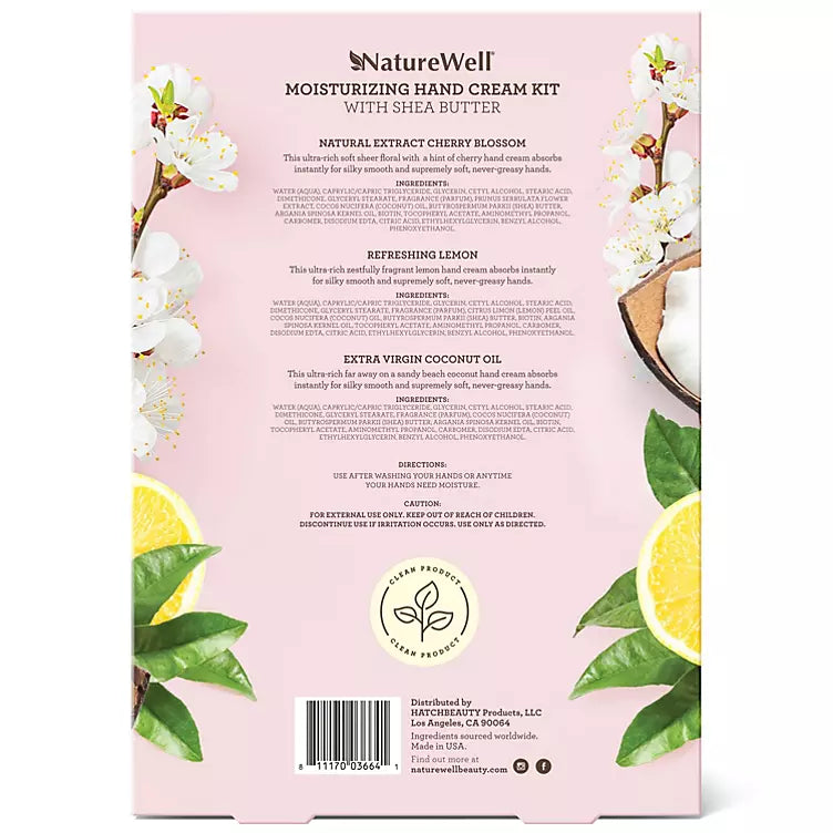 NatureWell Moisturizing Hand Cream Kit (4 oz., 3 pk.)