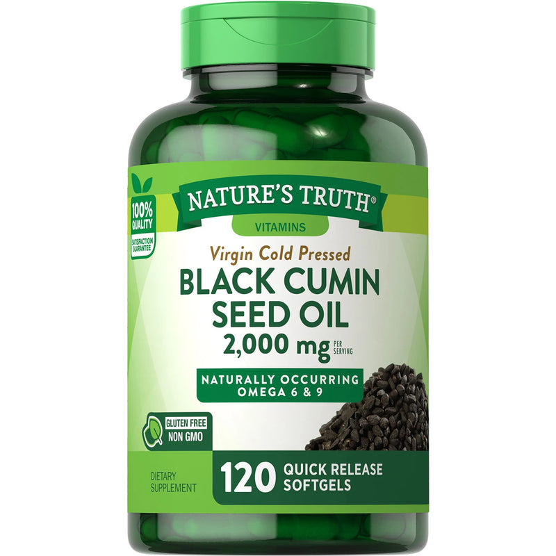 Nature's Truth Black Cumin Seed Oil Quick-Release Softgels (120 ct.)