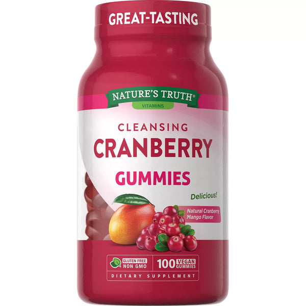 Nature's Truth Cranberry Gummies, Natural Cranberry Mango Flavor (100 ct.)