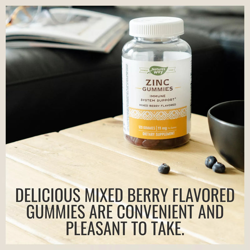 Nature's Way Zinc Gummies, Mixed Berry Flavored (200 ct.)