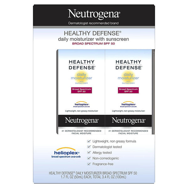 Neutrogena Healthy Defense Daily Moisturizer SPF 50 (1.7 fl. oz., 2 pk.)