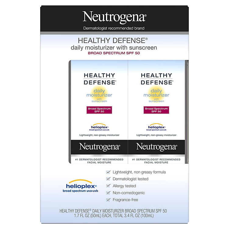 Neutrogena Healthy Defense Daily Moisturizer SPF 50 (1.7 fl. oz., 2 pk.)