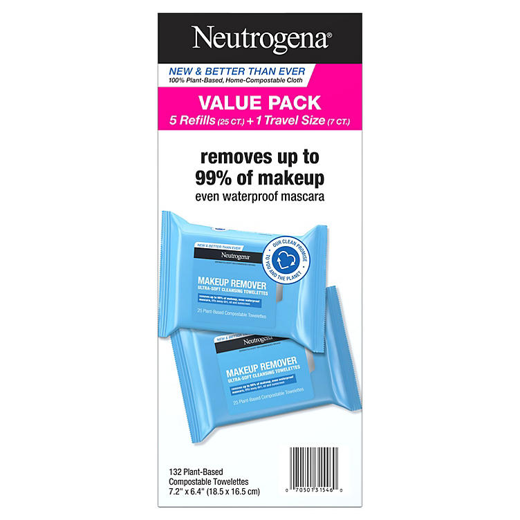 Neutrogena Makeup Remover Cleansing Towelettes and Face Wipes (132 ct.)