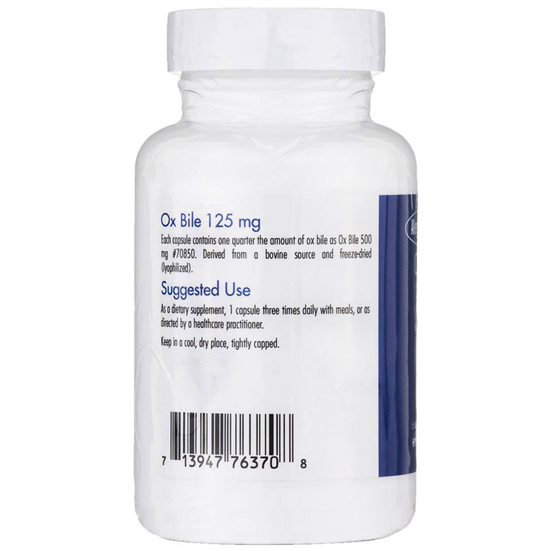 Ox Bile 125 mg 180 vegicaps