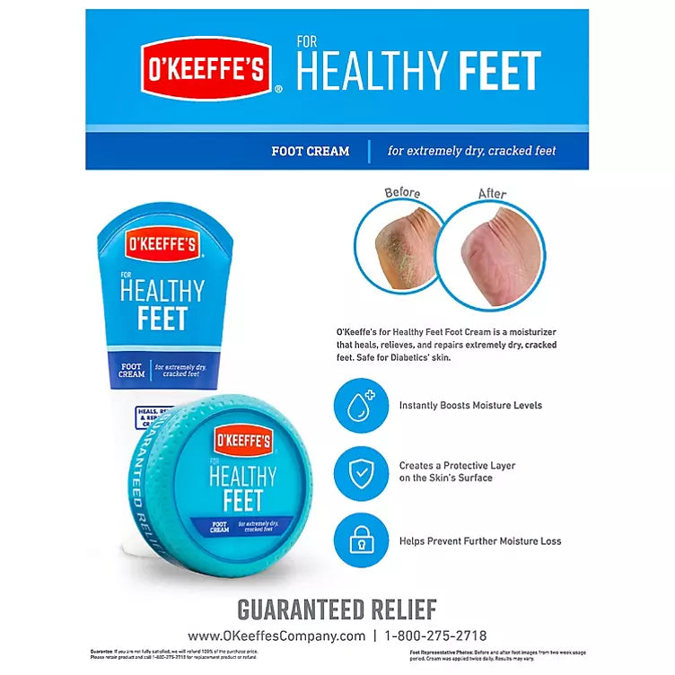O'Keeffe's Healthy Feet and Healthy Feet Night Treatment (3 oz., 3 pk.)