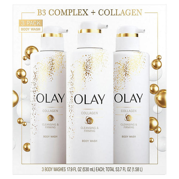 Olay Collagen Cleansing & Firming Body Wash (17.9 fl. oz., 3 pk.)