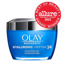 Olay Regenerist Hyaluronic + Peptide 24 Gel Face Moisturizer, Fragrance-Free (1.7 oz., 2 pk.)