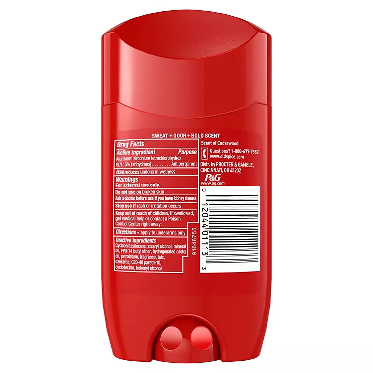 Old Spice Red Collection Swagger Scent Invisible Solid Antiperspirant and Deodorant for Men (2.6 oz., 4 pk.)
