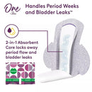 One by Poise Supreme Ultra Thin Pads with Wings, Heavy (54 ct.)
