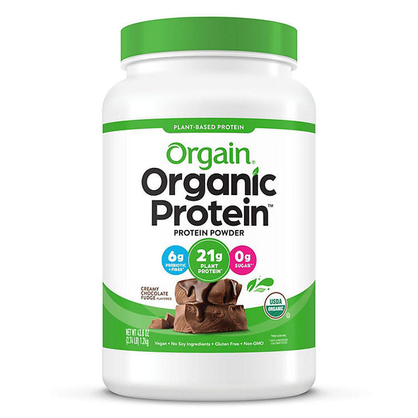 Orgain Organic Protein Plant Based Powder Creamy Chocolate Fudge (2.74 lbs.)