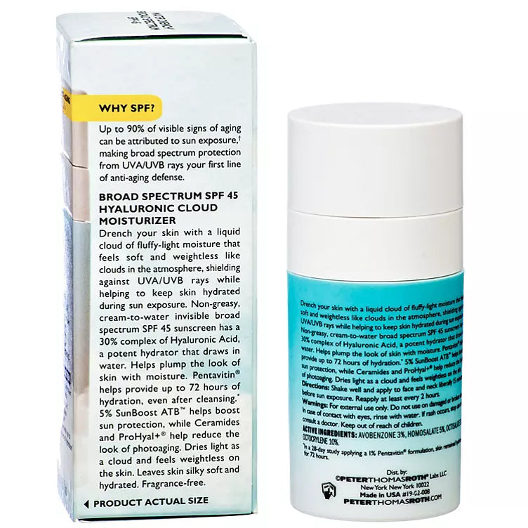 Peter Thomas Roth Water Drench Broad Spectrum SPF 45 Hyaluronic Cloud Moisturizer (0.67 fl. oz.)