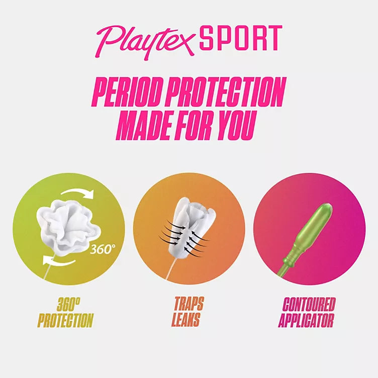 Playtex Sport Tampons, Unscented - Regular (96 ct.)