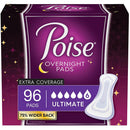 Poise Overnight Pads, Extra Coverage - Ultimate (96 ct.)