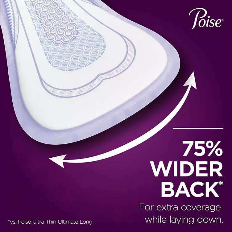 Poise Overnight Pads, Extra Coverage - Ultimate (96 ct.)