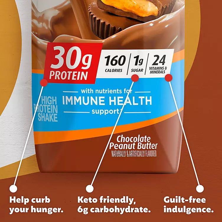 Premier Protein 30g High Protein Shake, Chocolate Peanut Butter (11 fl. oz., 15 pk.)