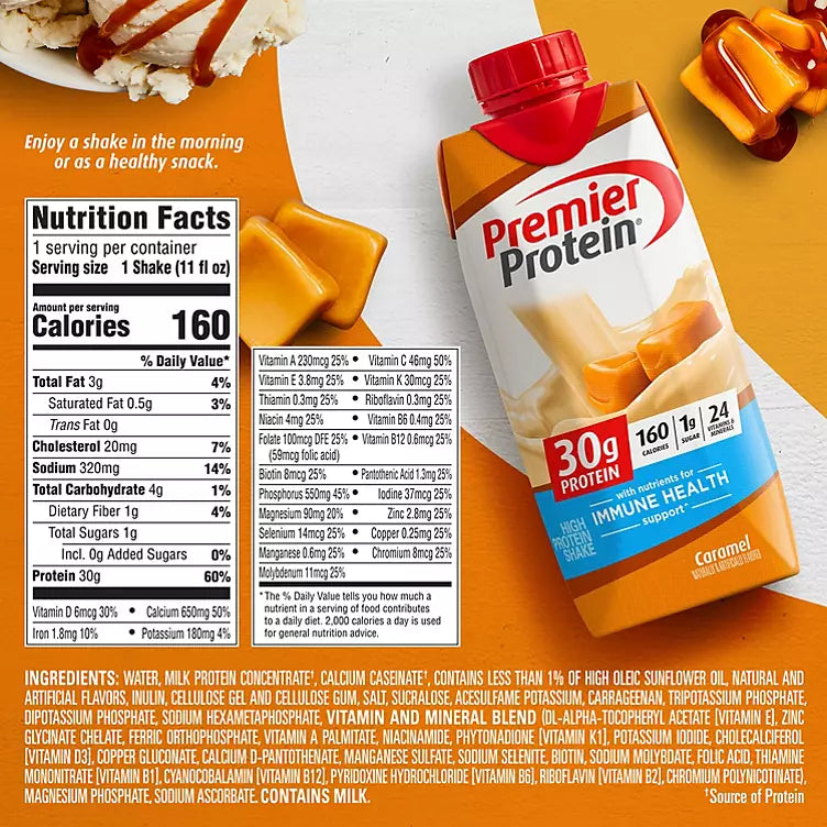 Premier Protein High Protein Shake, Caramel (11 fl. oz., 15 pk.)