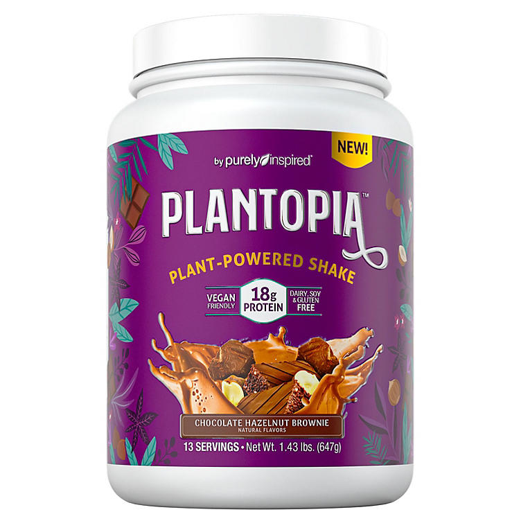 Purely Inspired Plantopia Plant Based Protein Powder Chocolate Hazelnut (2 pk.)