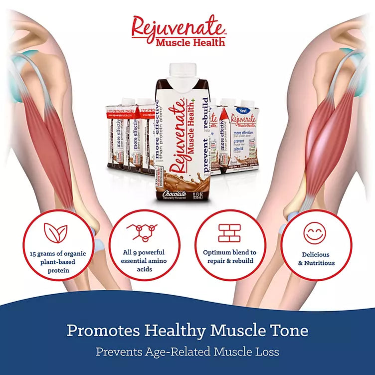 Rejuvenate Ready to Drink with Organic Plant Protein, Vanilla (11 fl. oz., 12 pk.)