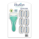 Schick Intuition Sensitive Care for Women, Razor HanQdle + 12 Cartridge Refills