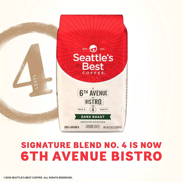 Seattle's Best Coffee 6th Avenue Bistro Ground Coffee (32 oz.)