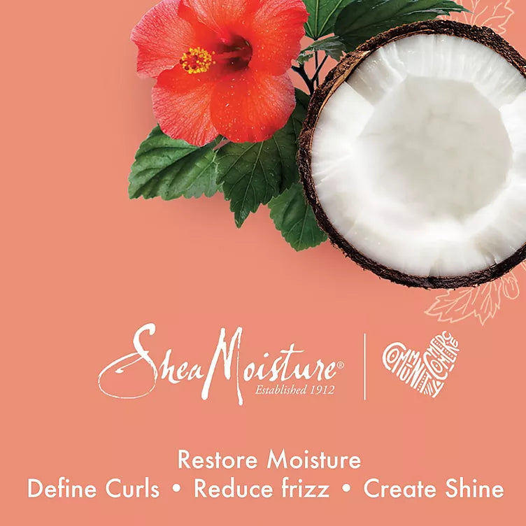 Shea Moisture Curl Enhancing Smoothie Hair Cream, Coconut and Hibiscus (20 oz.)