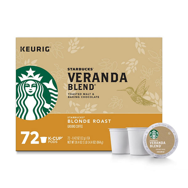 Starbucks Blonde Roast Coffee K-Cups , Veranda Blend (72 ct.)