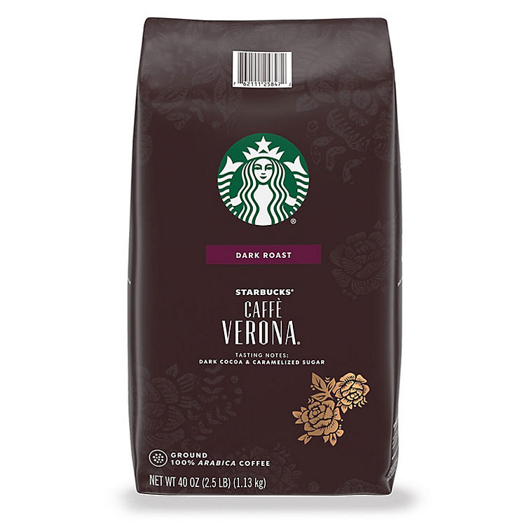 Starbucks Caffe Verona Ground Coffee, Dark Roast (40 oz.)