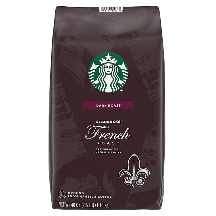 Starbucks Dark French Roast Ground Coffee (40 oz.)