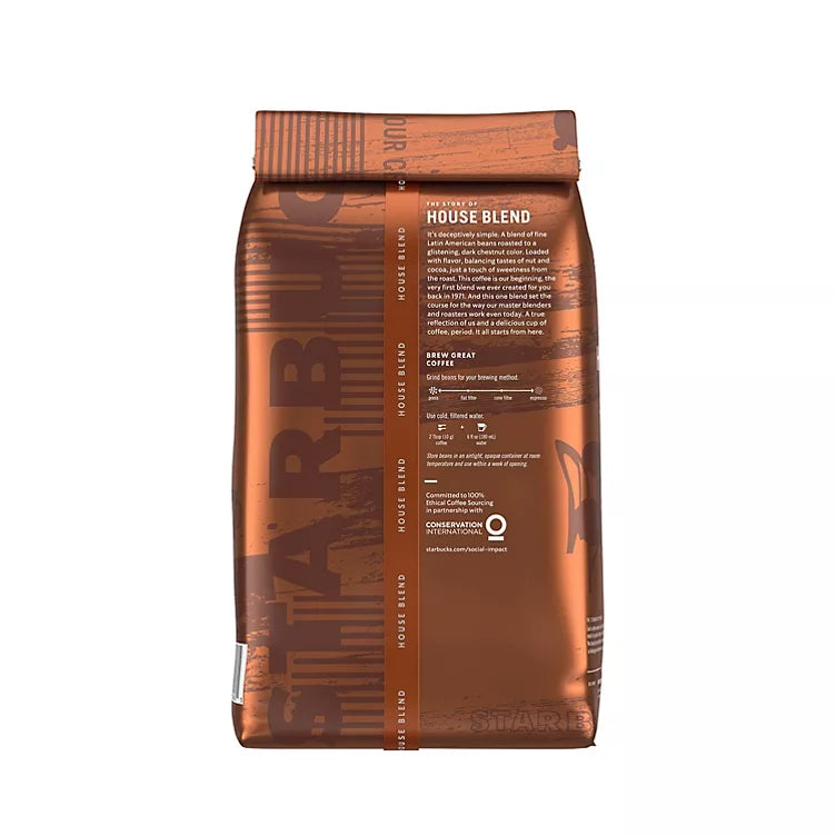 Starbucks House Blend Whole Bean Coffee (40 oz.)