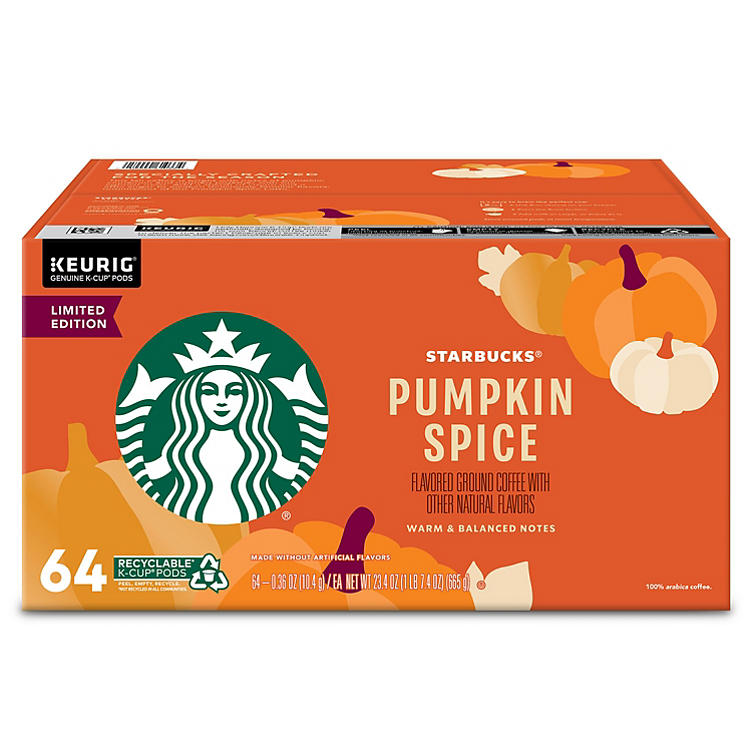 Starbucks Limited Edition Coffee K-Cups, Pumpkin Spice (64 ct.)