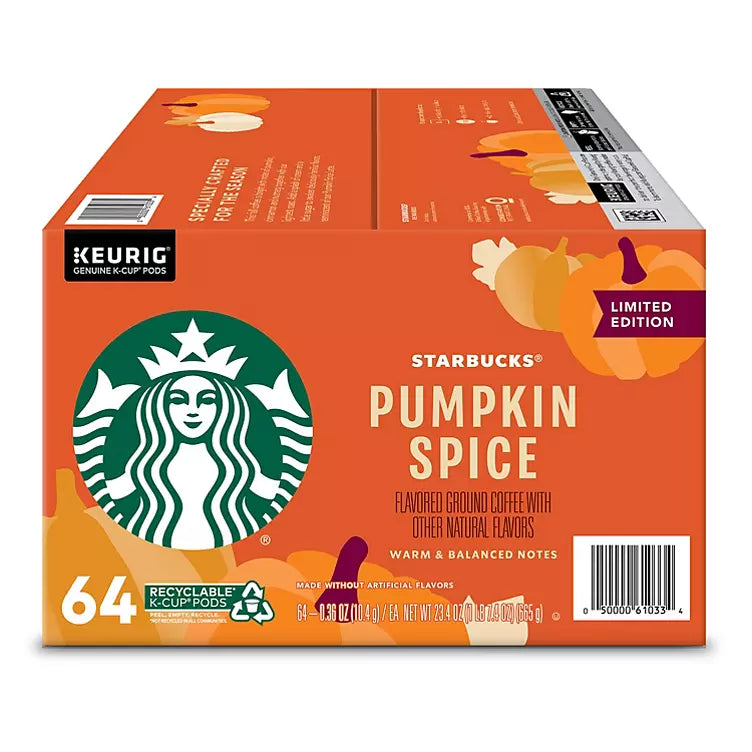 Starbucks Limited Edition Coffee K-Cups, Pumpkin Spice (64 ct.)