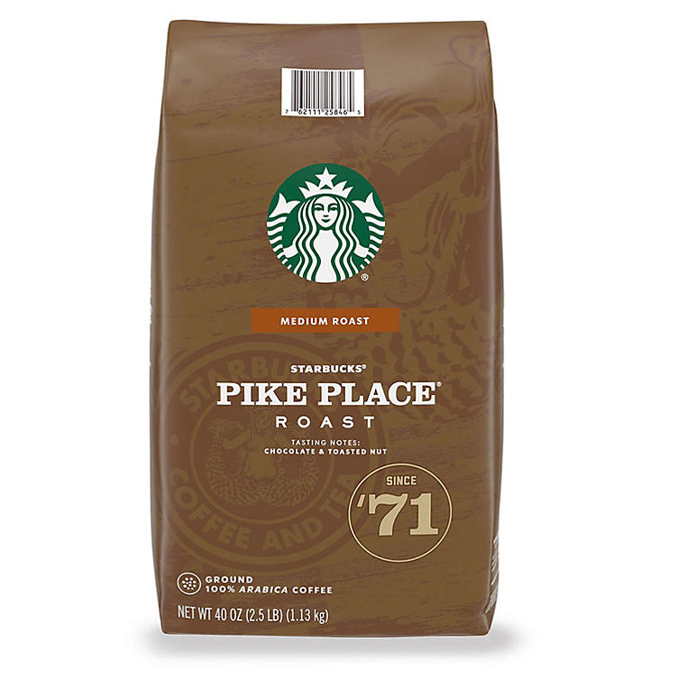 Starbucks Pike Place Medium Roast Ground Coffee (40 oz.)