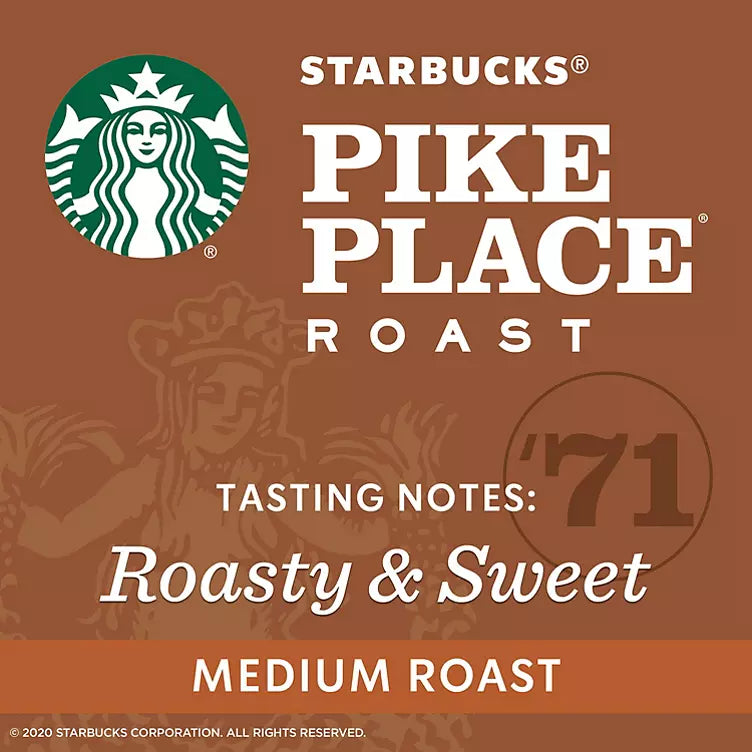 Starbucks Pike Place Medium Roast Ground Coffee (40 oz.)