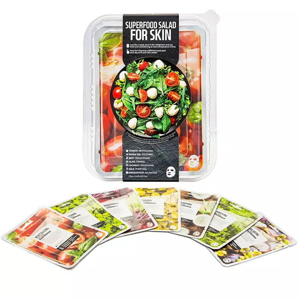 Superfood Salad Facial Sheet Mask Set (7 pk.)