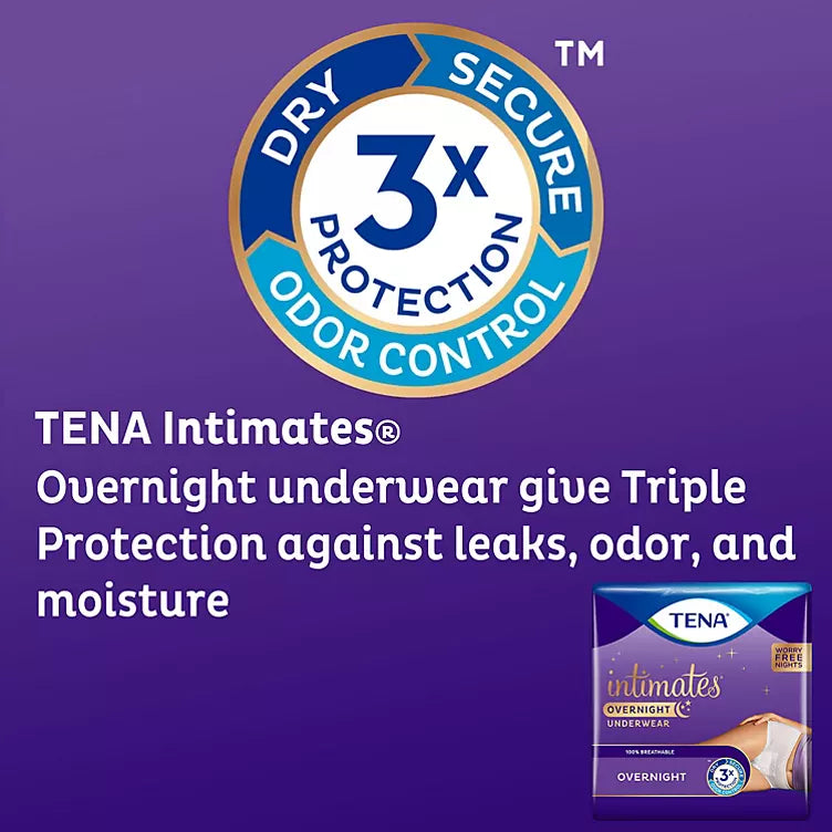 TENA Incontinence Overnight Underwear for Women (Choose Your Size)