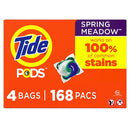Tide PODS Liquid Laundry Detergent Pacs, Spring Meadow (168 ct.)
