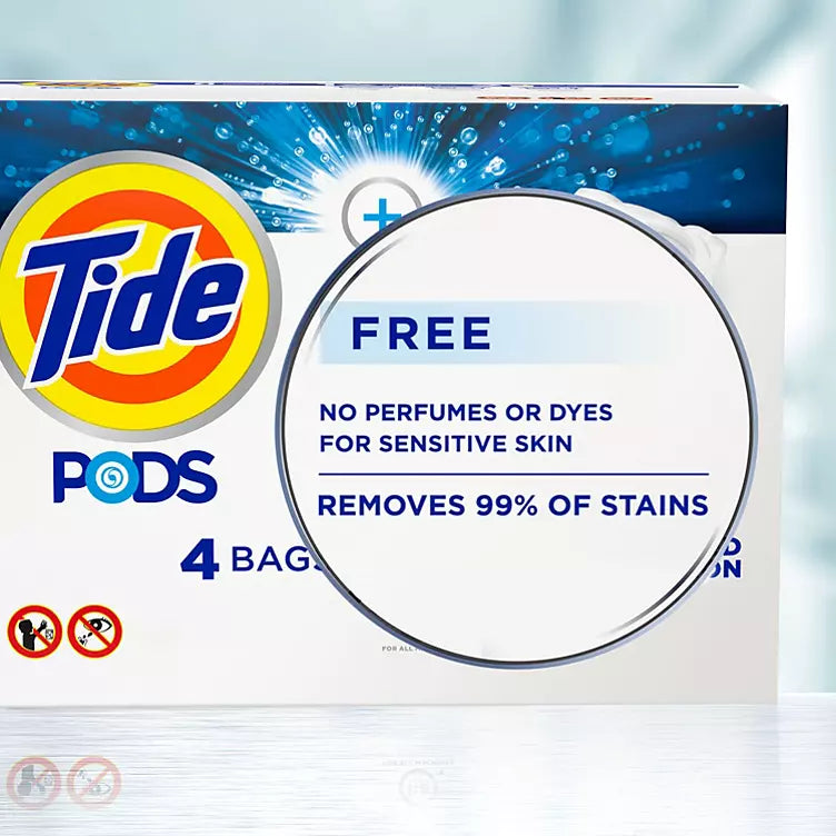 Tide PODS Plus Ultra Oxi Free Liquid Laundry Detergent Pacs (104 ct.)