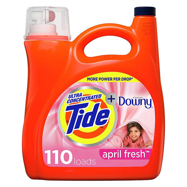Tide + Downy Liquid Laundry Detergent, April Fresh (150 fl. oz., 110 loads)